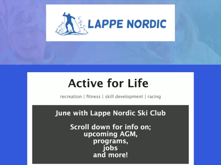 Newsletters Lappe Nordic Ski Club